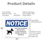 Signmission Livestock Guardian Dog On Duty OSHA Notice Sign, Aluminum, 24in W x 18in L, 2PK OS-2PACK-NS-A-1824-L-14022 - alternate 2